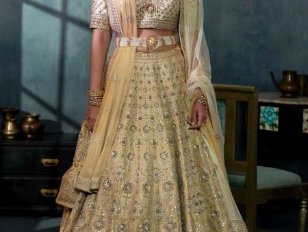 AARATI LEHENGA SET - CREAM Discount