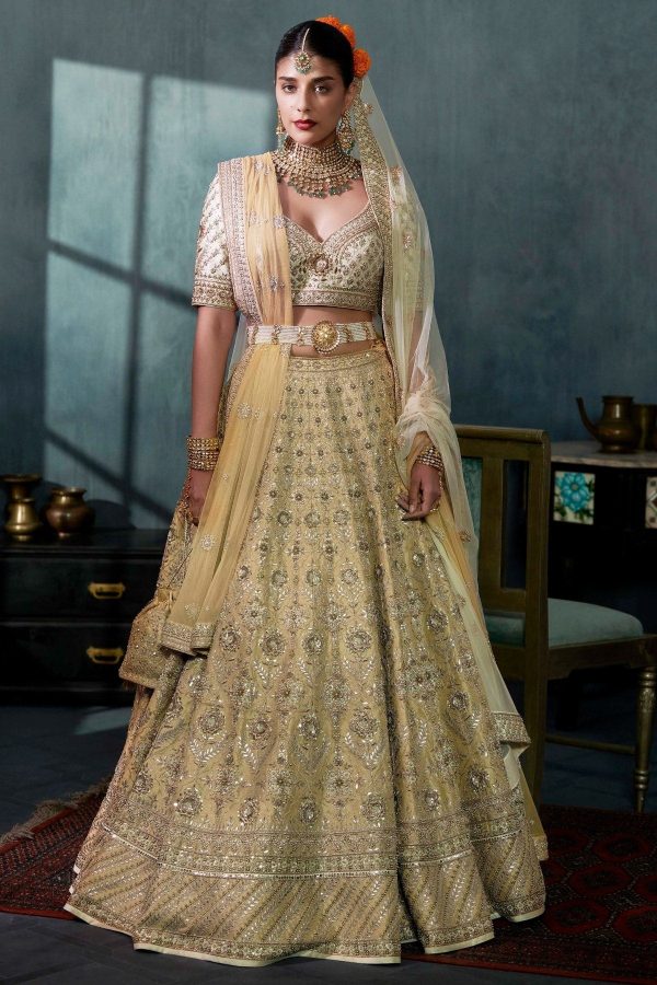 AARATI LEHENGA SET - CREAM Discount