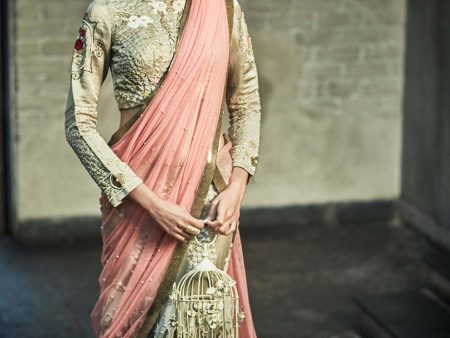 Garden Rose Bridal Lehenga For Cheap