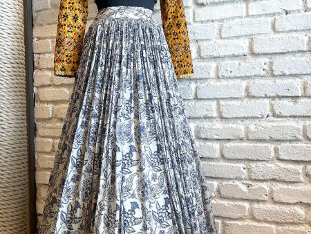 Yellow & Blue lehenga set For Cheap