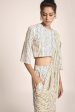 Cream Printed Dhoti Pants Set Online