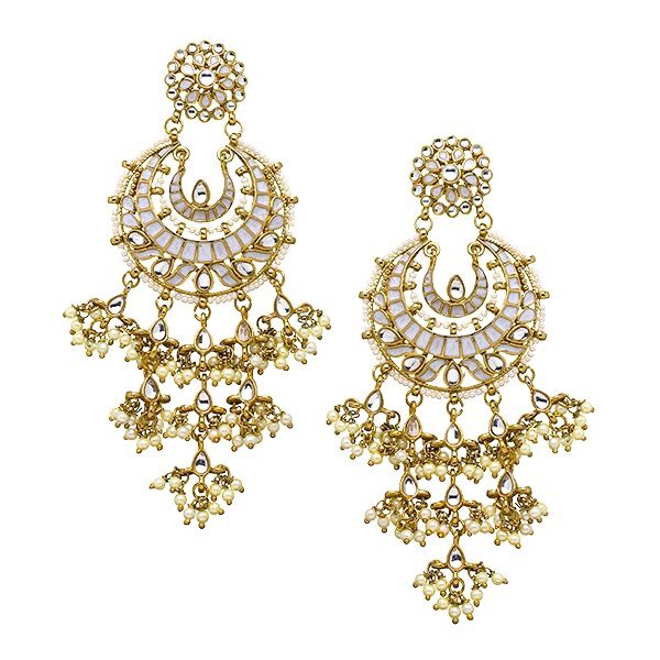 Suha Earrings in Pearl Cheap