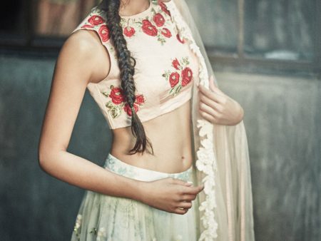 The Vintage Rose Lehenga on Sale