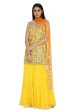 Banuka Yellow Colour Georgette Embroidered Kurta With Georgette Sharara And Net Dupatta Online