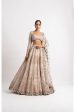 White Heavy Multi Geo Color Lehenga Set Cheap