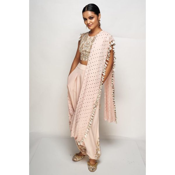 SUROOR Dhoti Drape Set Hot on Sale