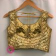 Gold Sequin Embroidered Blouse- Ready to Ship Cheap