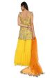 Banuka Yellow Colour Georgette Embroidered Kurta With Georgette Sharara And Net Dupatta Online