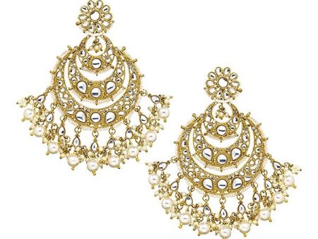 Diya Earrings in Pearl For Discount