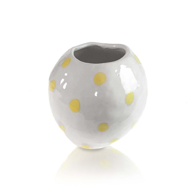 Vase with Yellow Dots Online Sale