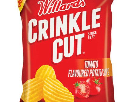 Willards Crinkle Cut Potato Chips - Tomato 125g Fashion