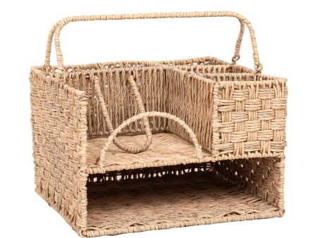 Better Homes & Gardens Resin Rattan All-in-one Serving Caddy, Beige Fashion