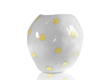 Vase with Yellow Dots Online Sale