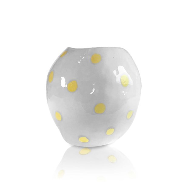 Vase with Yellow Dots Online Sale