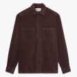 Whiting Overshirt - Maroon Cord Cheap