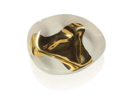 Wobbly Bowl with Shiny Gold Online Hot Sale