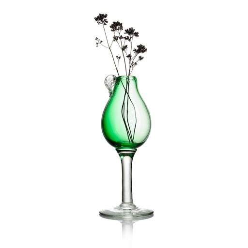 Pear Bud Vase with Stem - Green Hot on Sale