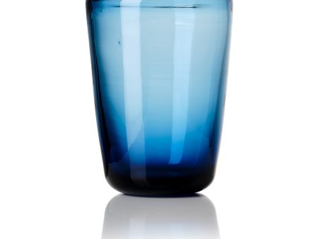 Thyme Hand Blown Water Glass in Blue Hot on Sale