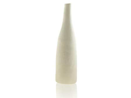 Ceramic Bottle Bud Vase - White Supply