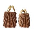 Willow Basket Bag with Yellow Handles Online now