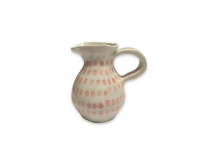 Small Slim neck Jug with Pink Dots Sale