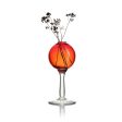 Round Bud Vase with Stem - Red Online Sale