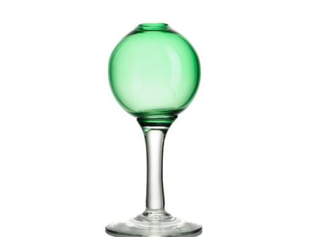 Round Bud Vase with Stem - Green Discount