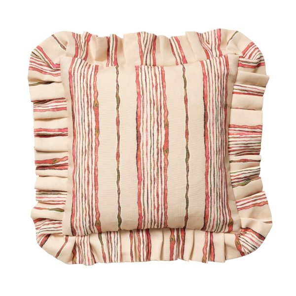 Wide Stem Red Frill Cushion For Cheap