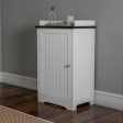 Somerset Home Bathroom Cabinet – Floor Cupboard for Storage (White) Online Sale