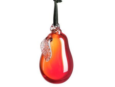 Pear Christmas Decoration - Red Supply