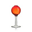 Round Bud Vase with Stem - Red Online Sale