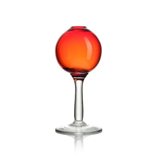 Round Bud Vase with Stem - Red Online Sale