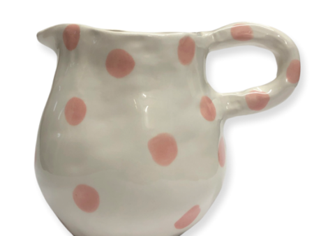 Large Jug with Pink Dots Online now