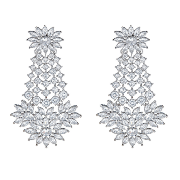 Fariya Drop Earrings in Silver Supply