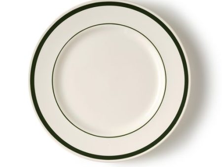 Dinner Plate with Green Stripe Discount