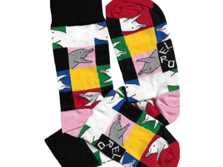 Elleonor - Vichy Dolphins Socks For Cheap