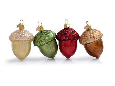 Little Acorns Bauble Set - Mixed with Green Online Sale