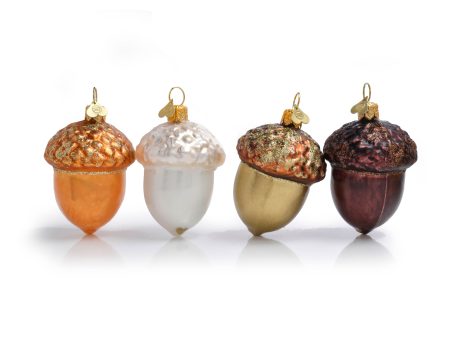 Little Acorns Bauble Set - Mixed with White Online Sale