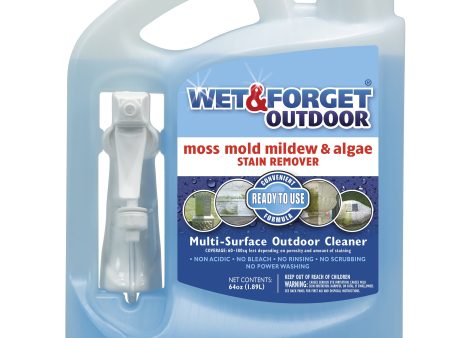 Wet & Forget Liquid Outdoor Surface Cleaner Ready to Use Moss Mold Mildew & Algae Stain Remover Discount