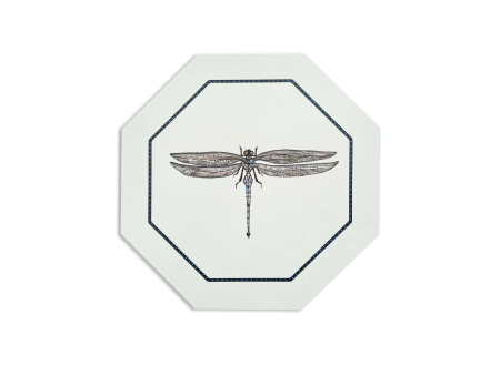 Dragonfly Hexagon Coaster Hot on Sale