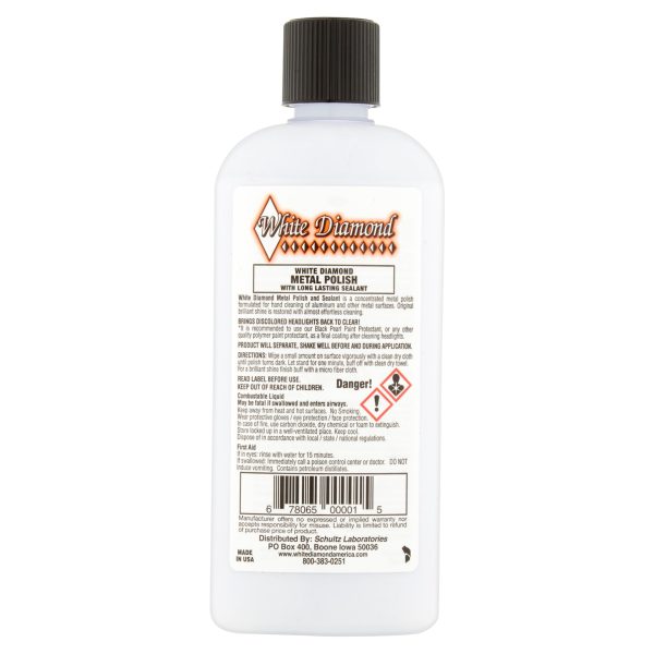 White Diamond Metal Polish with Long Lasting Sealant, 12 FL. Oz. Cheap