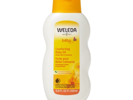 Weleda Baby Comforting Baby Oil with Calendula Extracts, 6.8 fl oz For Sale